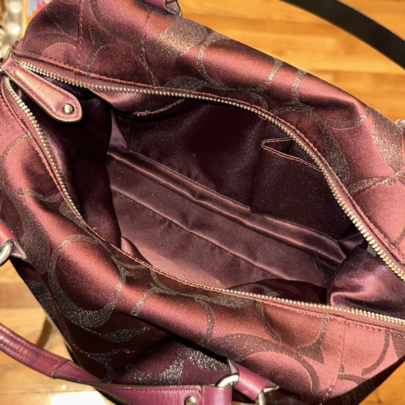 Coach Maroon Purse - Picture 3 of 4